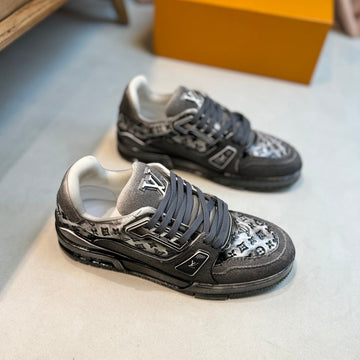 LV Trainer Monogram Denim White Black Sneker