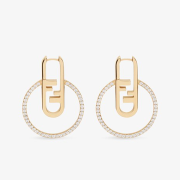O’lock Gold Diamond Earrings