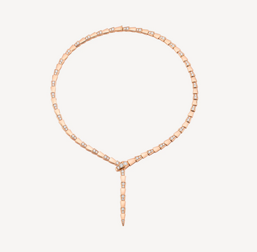 Serpent Viper Diamond Necklace