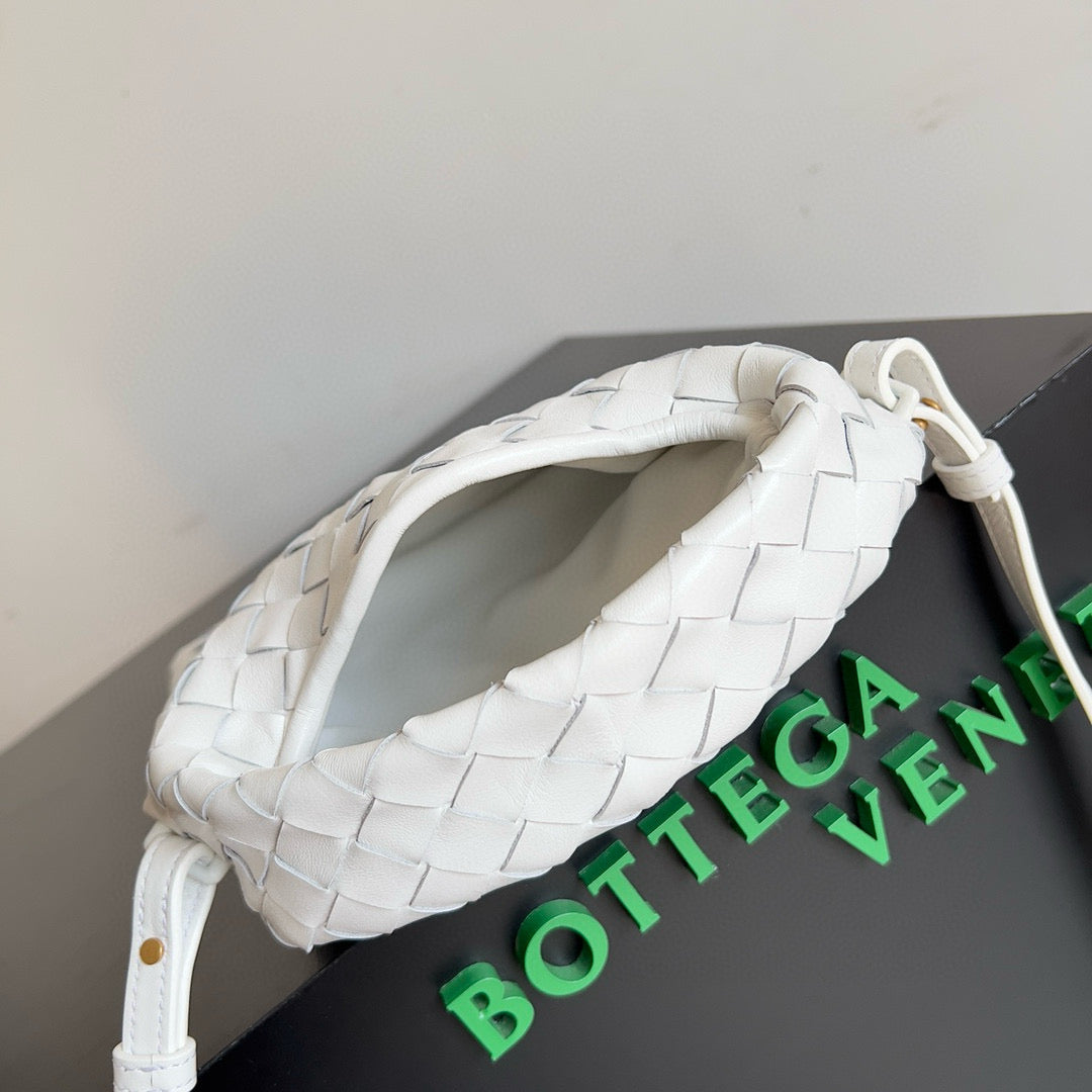 Bv Mini Hop White Calfskin