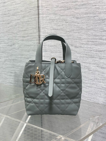 CD Small Toujours Vertical 18CM Rock Gray Calfskin