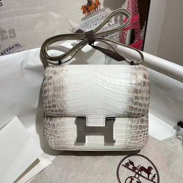 HM Constance Bag 18CM Himalaya Crocodile Leather (15 Days Production)