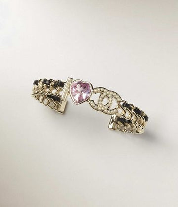 CC Heart Pink Bracelet Gold Diamond