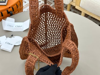 Chloé Summer Banana Bag 33CM Summery Raffia