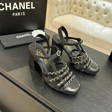 CC 2026 Chunky Heel Sandals 75 Leather