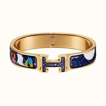 H Star And Moon Bracelet 12MM