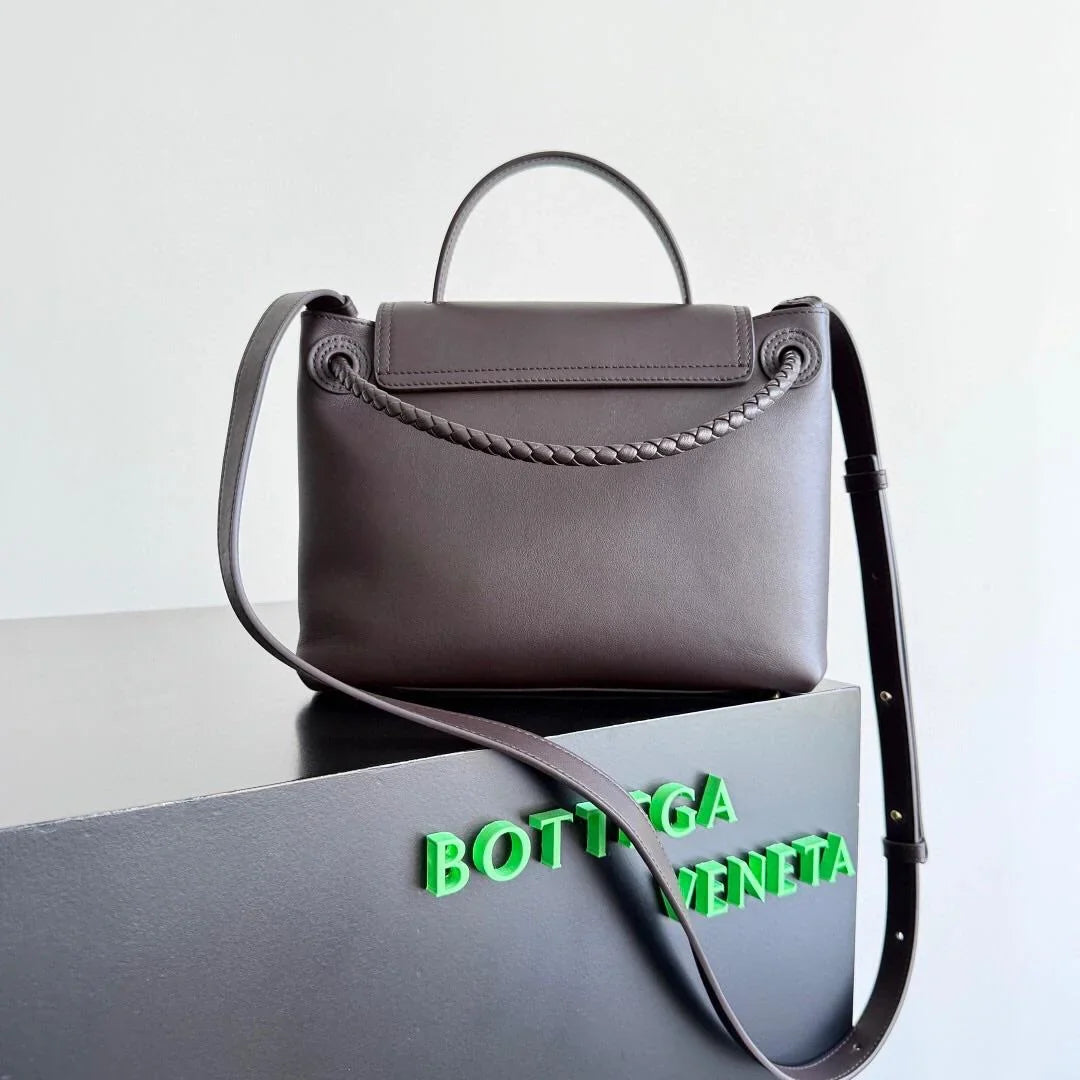 Bv Ciao Ciao Bag 26CM In Chocolote Leather