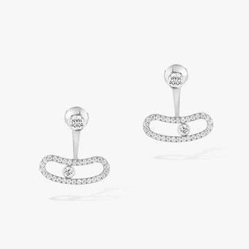 Move Uno Silver Diamond Earrings