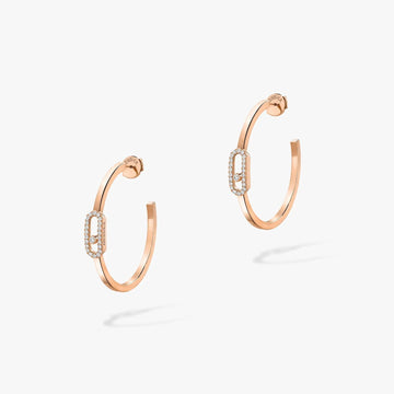 Creoles Move Uno Pm Diamond Earrings