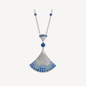 Dream Necklace Agate Silver Diamond
