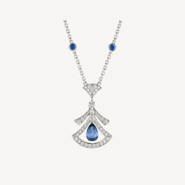 Dream Necklace Agate Diamond Silver