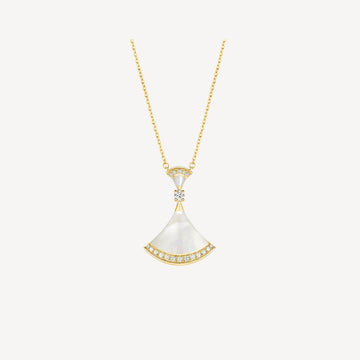 Dream Necklace Mop Gold Diamond