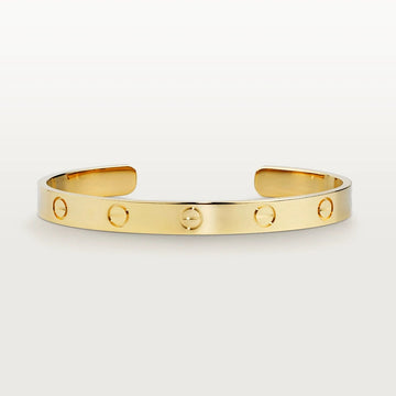 Love Bracelet 6.1mm Open Cuff Gold