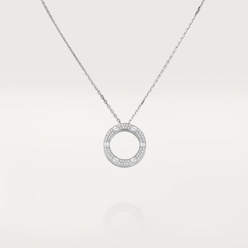 Love Necklace Adjustable Silver