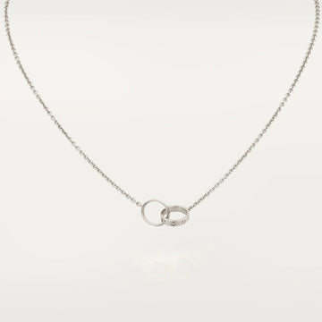 Love Necklace Pink Gold And Silver