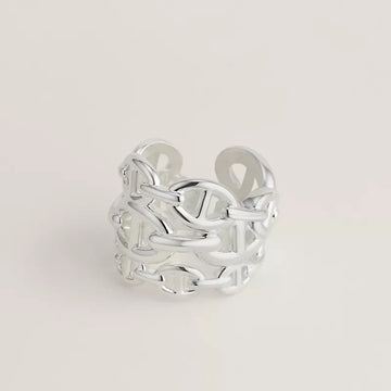 Chaine Dancre Large Silver Ring
