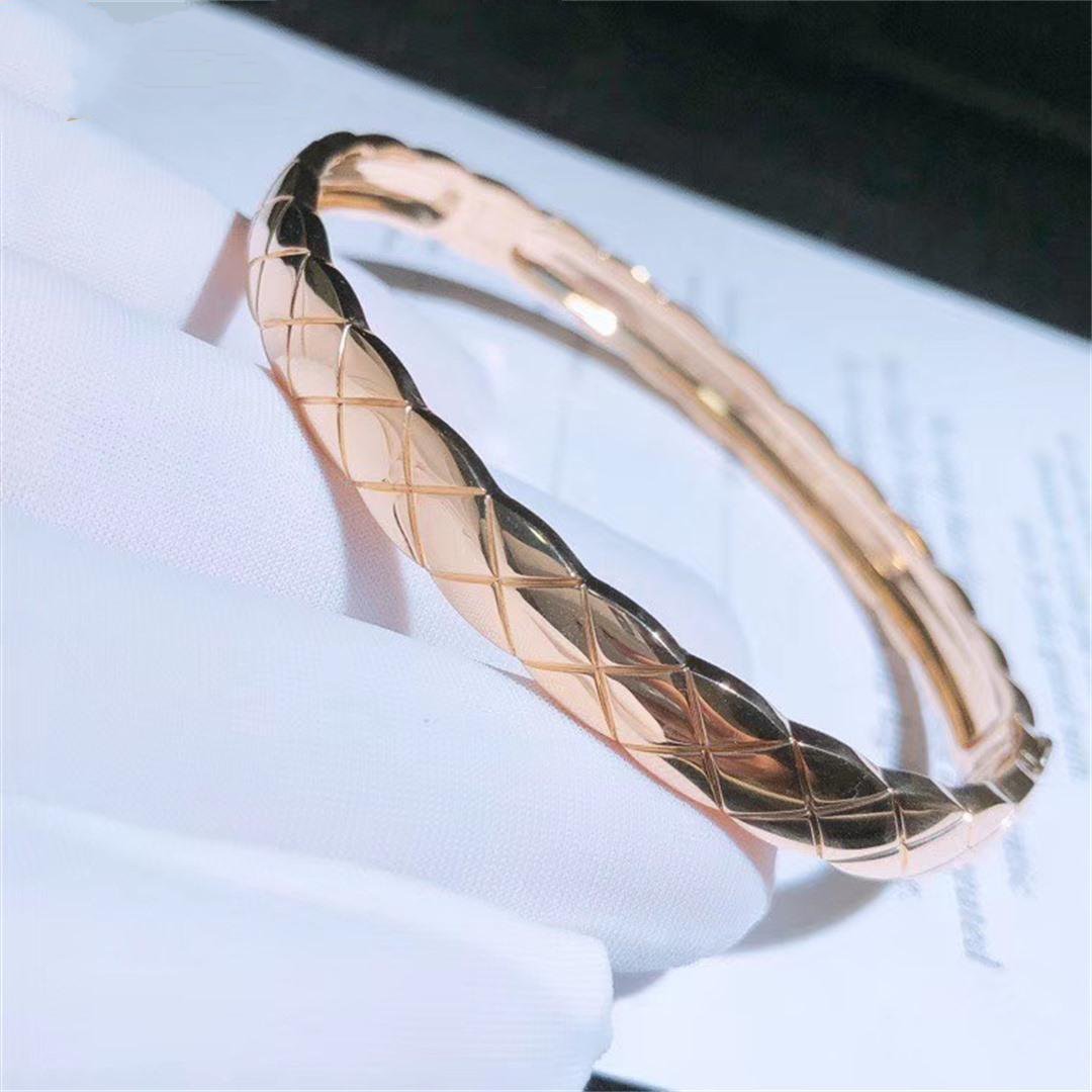 Crush Bracelet Pink Gold Quilted