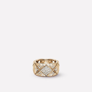 Crush Ring 10MM Pink Gold Diamond