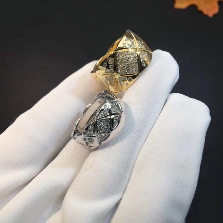 Crush Ring 10MM Gold Diamond