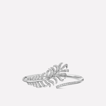 Plume De Bracelet Silver Diamond