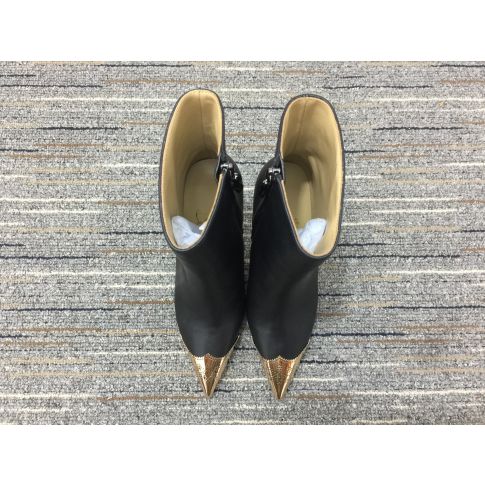 Cl Calamijane Ankle Boots 100MM Calf Leather Black