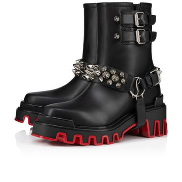 Cl Dune Bike Low Boots Calf Leather Black