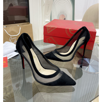 Cl Galativi Pumps 85MM Mesh And Suede Black