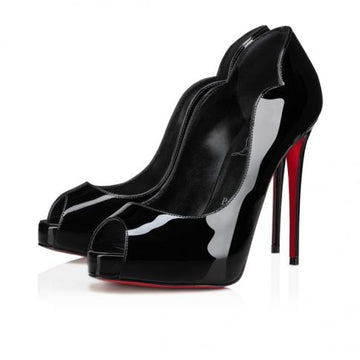 Cl Hot Chick Alta 120 Mm Pumps Patent Leather Black