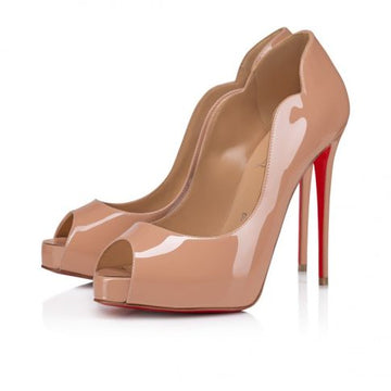Cl Hot Chick Alta 120 Mm Pumps Patent Leather Blush