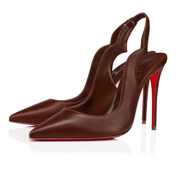 Cl Hot Chick Sling Pumps 100MM Nappa Leather Nude 8