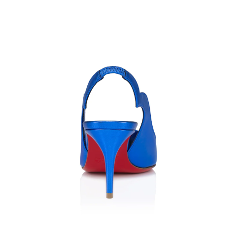 Cl Hot Chick Sling Pumps 70MM Nappa Leather Electric Blue