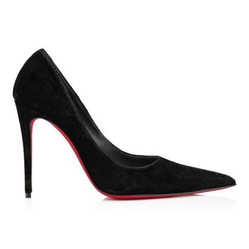 Cl Kate Max 100 Mm Pumps Velvet D'or Black