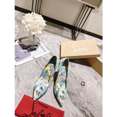 Cl Kate Pumps 100MM Graphic Printed Multicolor Patent Leather