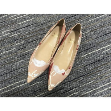 Cl Kraft Pvc Ballalla Flats Leather Beige