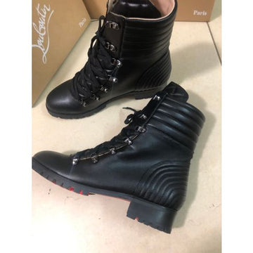 Cl Mad Flat Ankle Boots Leather Black