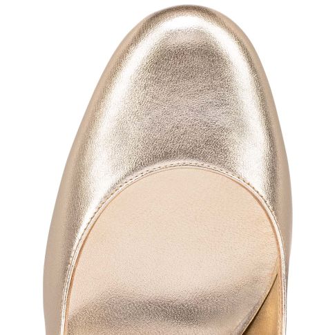 Cl Miss Sab Sling Pumps 85MM Nappa Leather Gold