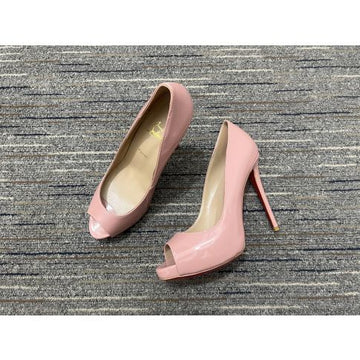Cl New Very Prive Pumps 120MM Patent Leather Pink