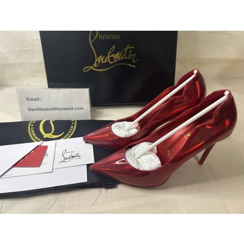Cl Pump Hot Chick 100MM Loubi/Lin Psy Loubi Patent Calfskin