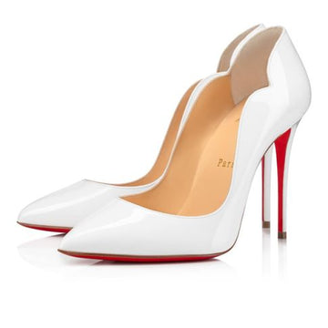 Cl Pumps Hot Chick 100 Mm Bianco Patent