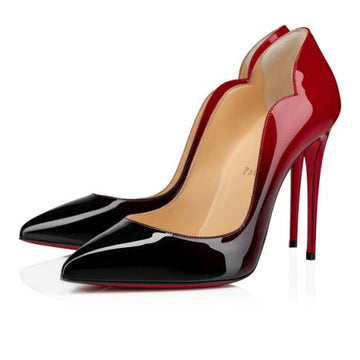 Cl Pumps Hot Chick 100 Mm Black-Red Patent