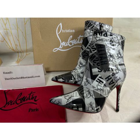Cl So Kate Booty Ankle Boots 100MM Patent Multicolor