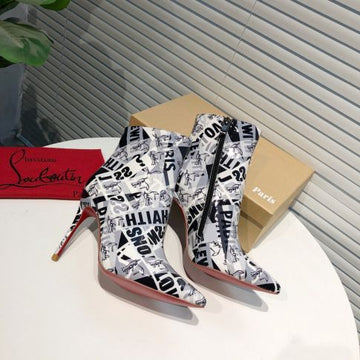 Cl So Kate Booty Ankle Boots 100MM Patent Multicolor