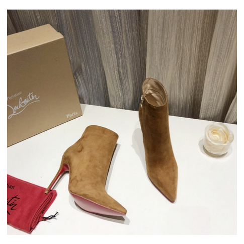 Cl So Kate Booty Ankle Boots 100MM Suede Brown