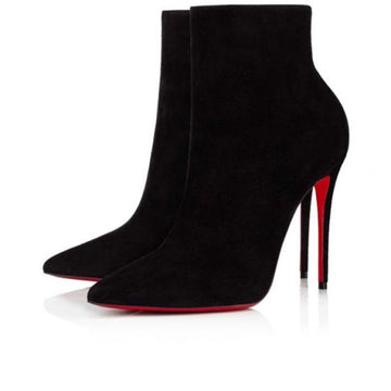 Cl Spikita Booty So Kate 100 Mm Black Veau Velours Shoes