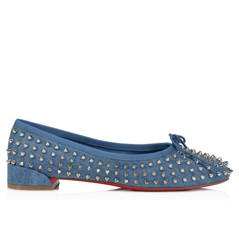 Cl Sweetie Jane Spikes Ballerina Pump Cotton Denim