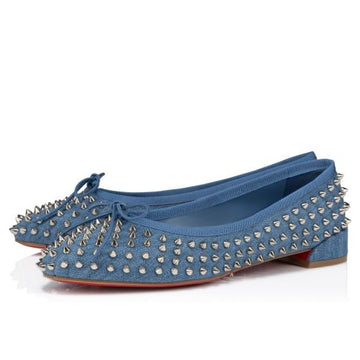 Cl Sweetie Jane Spikes Ballerina Pump Cotton Denim