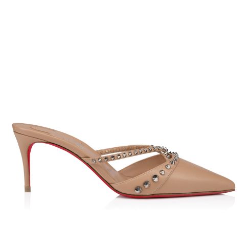 Cl Tatoosh Spikes Mule Pump 70 Mm Kidskin Leather Blush