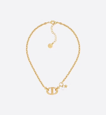 CD Pedant Mop Star Gold Necklace