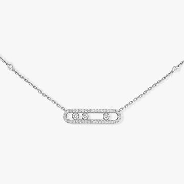Move Diamond Paved Necklace