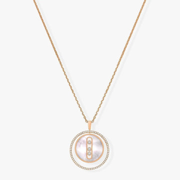 Lucky Move Mm Nacre Blanche Diamond Necklace